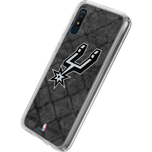 NBA San Antonio Spurs Dark Rust Galaxy A10e Clear Case
