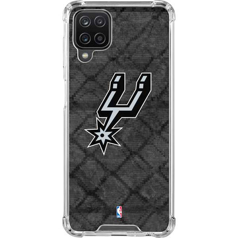 NBA San Antonio Spurs Dark Rust Galaxy A12 Clear Case