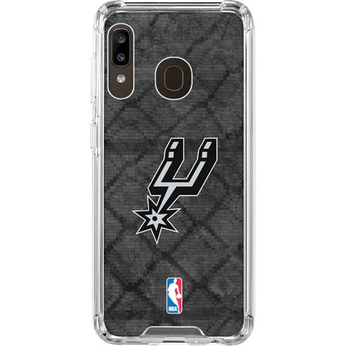 NBA San Antonio Spurs Dark Rust Galaxy A30 Clear Case