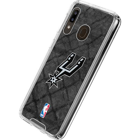 NBA San Antonio Spurs Dark Rust Galaxy A30 Clear Case