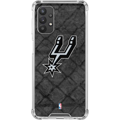 NBA San Antonio Spurs Dark Rust Galaxy A32 5G Clear Case