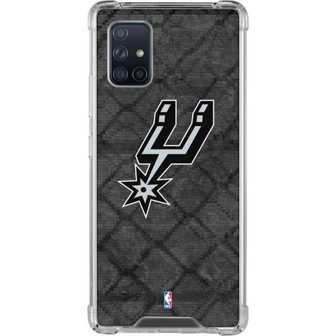 NBA San Antonio Spurs Dark Rust Galaxy A71 5G Clear Case