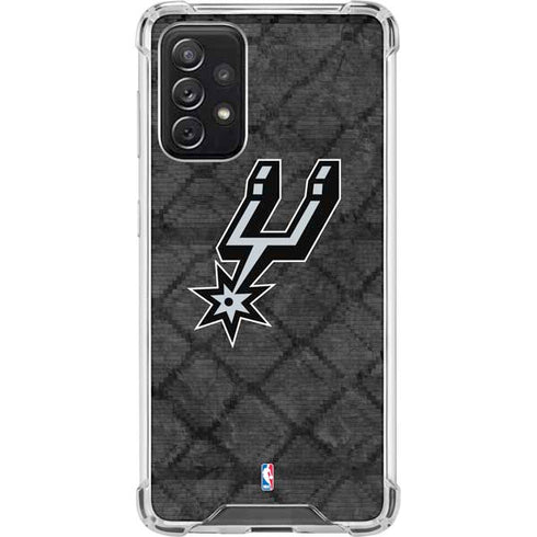 NBA San Antonio Spurs Dark Rust Galaxy A72 5G Clear Case