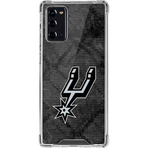 NBA San Antonio Spurs Dark Rust Galaxy Note20 5G Clear Case