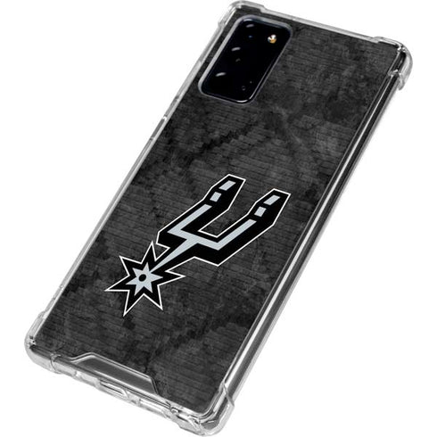 NBA San Antonio Spurs Dark Rust Galaxy Note20 5G Clear Case
