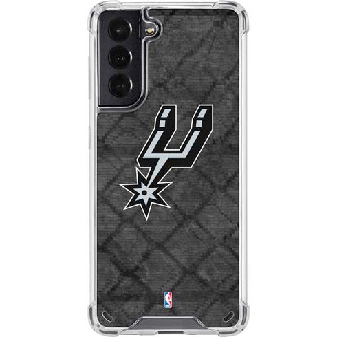 NBA San Antonio Spurs Dark Rust Galaxy S21 5G Clear Case
