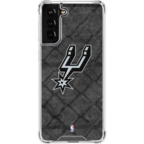 NBA San Antonio Spurs Dark Rust Galaxy S21 FE Clear Case