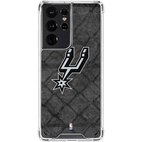 NBA San Antonio Spurs Dark Rust Galaxy S21 Ultra 5G Clear Case