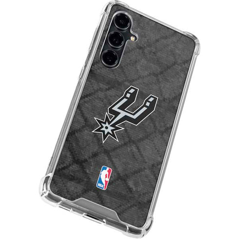 NBA San Antonio Spurs Dark Rust Galaxy S23 FE Clear Case