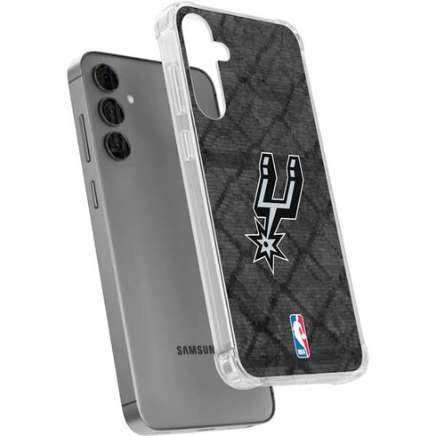 NBA San Antonio Spurs Dark Rust Galaxy S24 Plus Clear Case