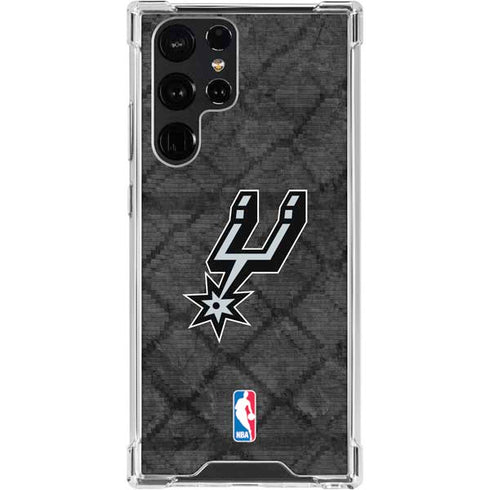 NBA San Antonio Spurs Dark Rust Galaxy S24 Ultra Clear Case