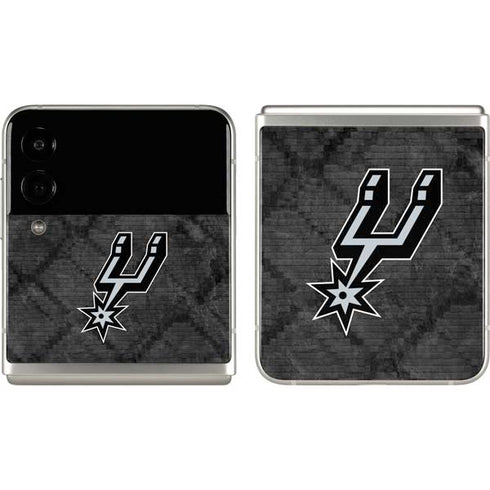 NBA San Antonio Spurs Dark Rust Galaxy Z Flip3 5G Skin
