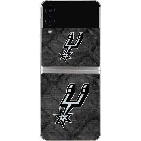 NBA San Antonio Spurs Dark Rust Galaxy Z Flip3 5G Skin