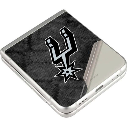 NBA San Antonio Spurs Dark Rust Galaxy Z Flip3 5G Skin
