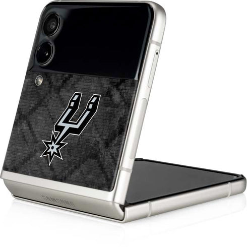 NBA San Antonio Spurs Dark Rust Galaxy Z Flip3 5G Skin