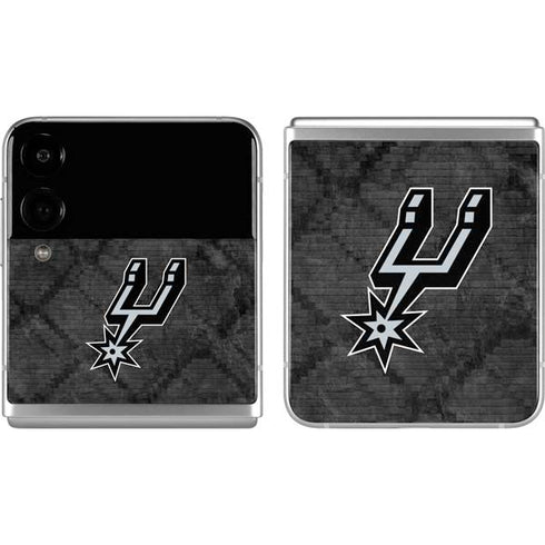 NBA San Antonio Spurs Dark Rust Galaxy Z Flip4 5G Skin