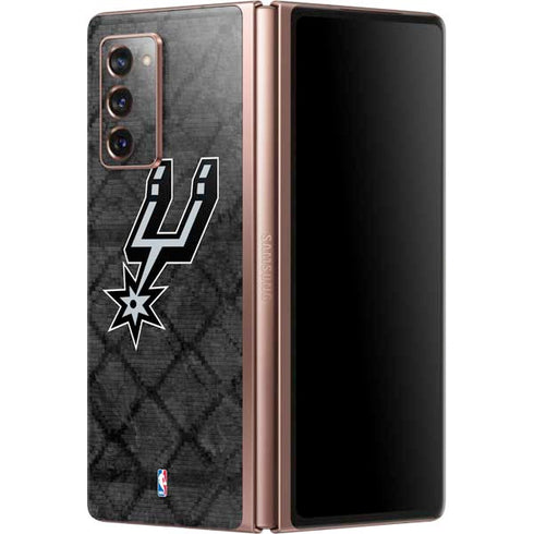 NBA San Antonio Spurs Dark Rust Galaxy Z Fold2 5G Skin