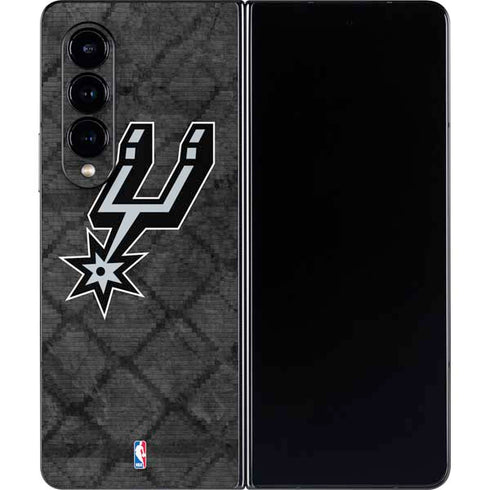 NBA San Antonio Spurs Dark Rust Galaxy Z Fold4 5G Skin
