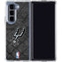 NBA San Antonio Spurs Dark Rust Galaxy Z Fold5 5G Clear Case