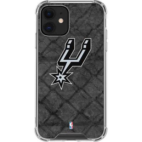 NBA San Antonio Spurs Dark Rust iPhone 12 Clear Case