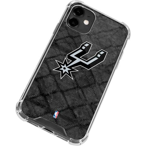 NBA San Antonio Spurs Dark Rust iPhone 12 Clear Case