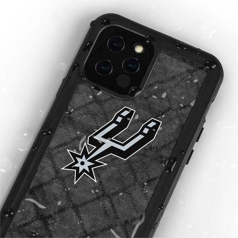 NBA San Antonio Spurs Dark Rust iPhone 12 Pro Waterproof Case