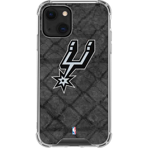 NBA San Antonio Spurs Dark Rust iPhone 13 Mini Clear Case