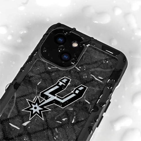 NBA San Antonio Spurs Dark Rust iPhone 13 Mini Waterproof Case