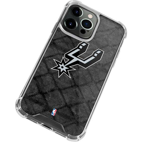 NBA San Antonio Spurs Dark Rust iPhone 13 Pro Clear Case