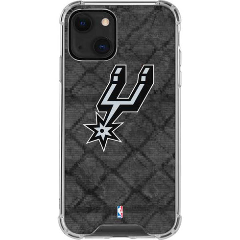 NBA San Antonio Spurs Dark Rust iPhone 15 Plus Clear Case