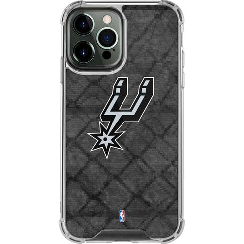NBA San Antonio Spurs Dark Rust iPhone 14 Pro Max Clear Case