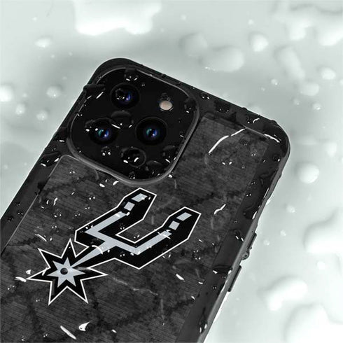 NBA San Antonio Spurs Dark Rust iPhone 14 Pro Max Waterproof Case