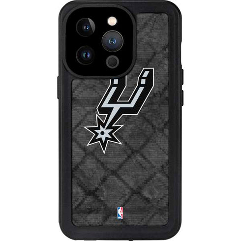 NBA San Antonio Spurs Dark Rust iPhone 14 Pro Waterproof Case