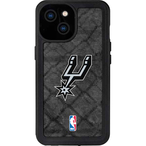 NBA San Antonio Spurs Dark Rust iPhone 15 Waterproof Case