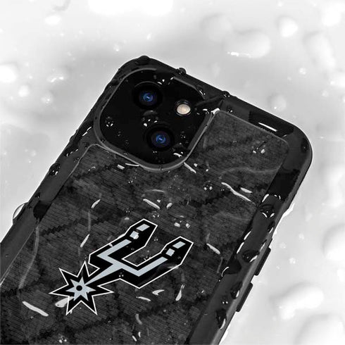 NBA San Antonio Spurs Dark Rust iPhone 15 Waterproof Case