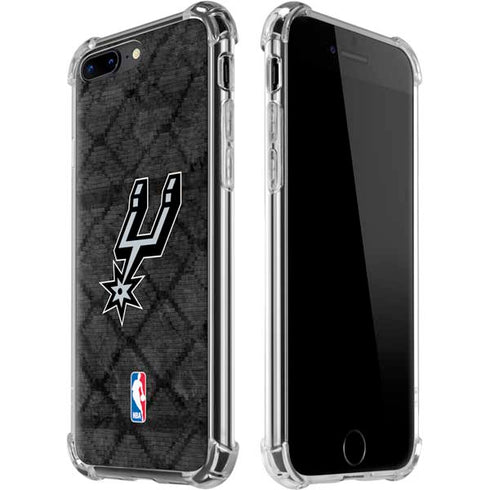 NBA San Antonio Spurs Dark Rust iPhone 7/8 Plus Clear Case