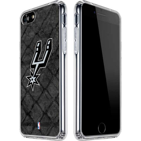 NBA San Antonio Spurs Dark Rust iPhone SE (2nd & 3rd Gen) Clear Case