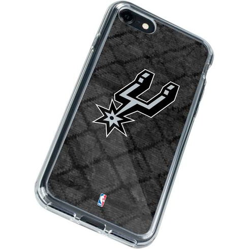 NBA San Antonio Spurs Dark Rust iPhone SE (2nd & 3rd Gen) Clear Case