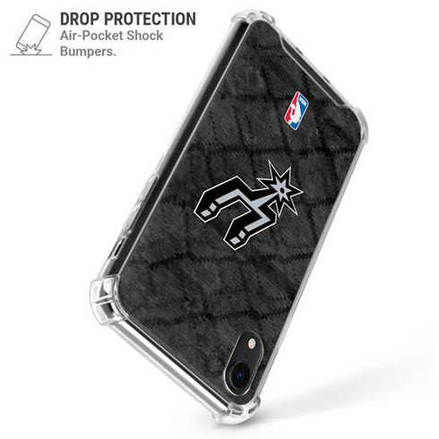 NBA San Antonio Spurs Dark Rust iPhone XR Clear Case