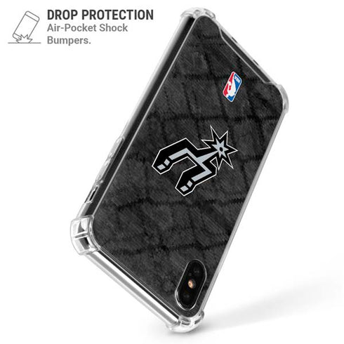 NBA San Antonio Spurs Dark Rust iPhone XS Max Clear Case