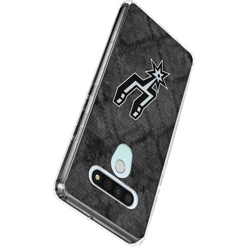 NBA San Antonio Spurs Dark Rust LG Stylo 6 Clear Case