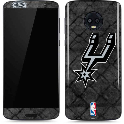 NBA San Antonio Spurs Dark Rust Moto G6 Skin