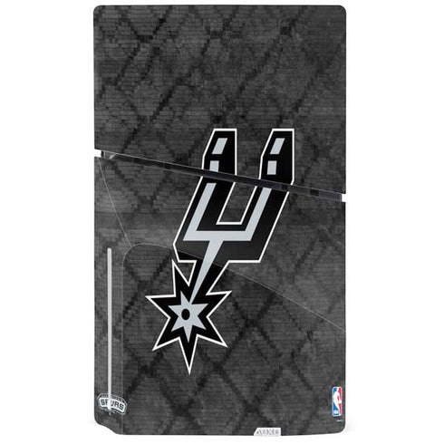 NBA San Antonio Spurs Dark Rust PS5 Slim Disk Bundle Skin
