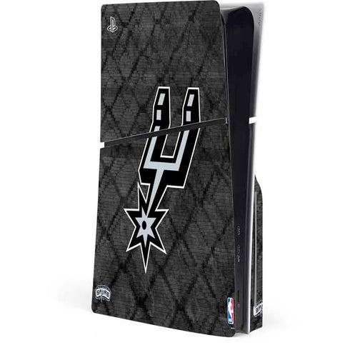 NBA San Antonio Spurs Dark Rust PS5 Slim Disk Console Skin