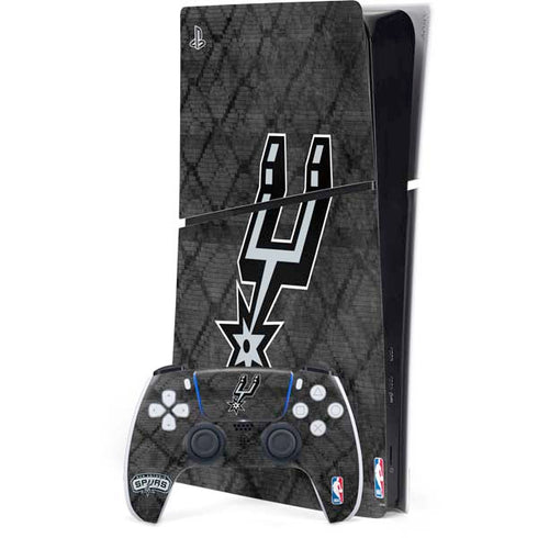 NBA San Antonio Spurs Dark Rust PS5 Slim Digital Edition Bundle Skin