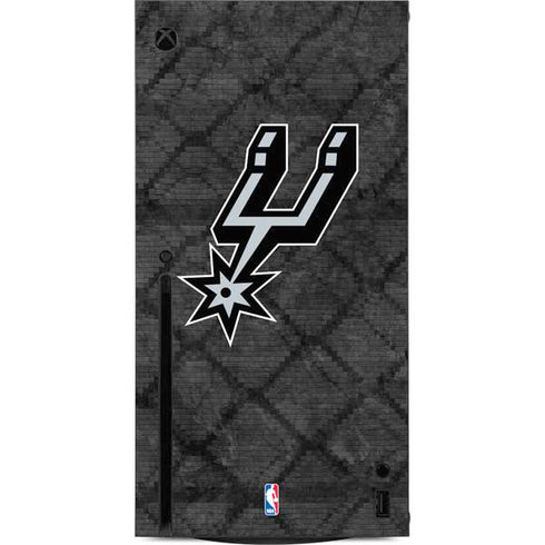 NBA San Antonio Spurs Dark Rust Xbox Series X Console Skin