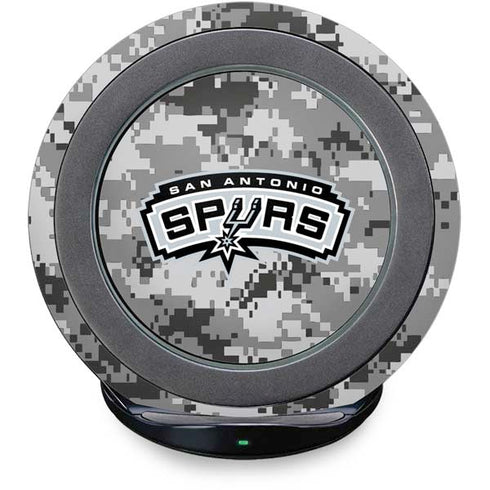 NBA San Antonio Spurs Digi Camo Fast Charge Wireless Charging Stand Skin