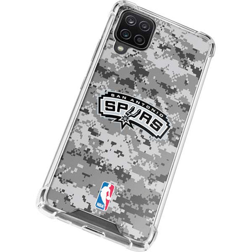 NBA San Antonio Spurs Digi Camo Galaxy A12 Clear Case
