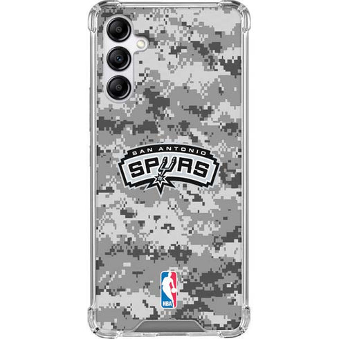 NBA San Antonio Spurs Digi Camo Galaxy A14 5G Clear Case
