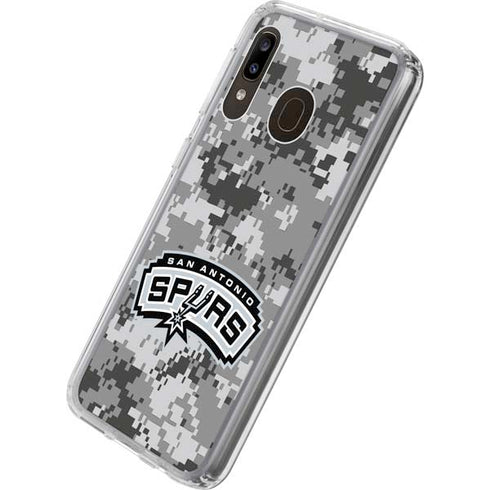 NBA San Antonio Spurs Digi Camo Galaxy A20 Clear Case